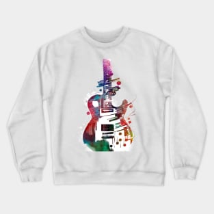 Guitar music art #guitar #music Crewneck Sweatshirt